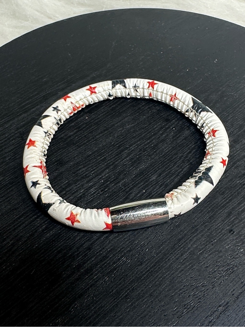 Brighton charm bracelet silver Red white & blue magnetic